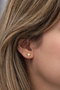 Heliophilia Silver NRZ999568 Pendientes de Plata de Ley 925 con Baño de Oro y Circon